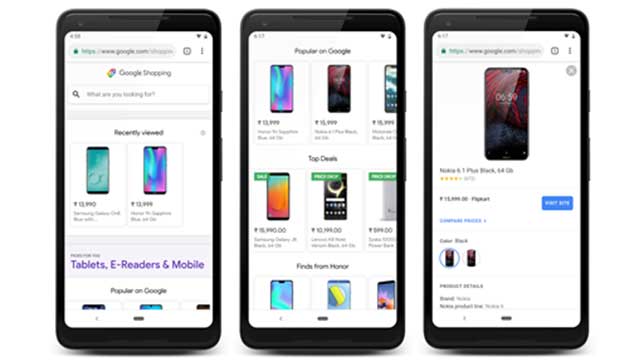 google shopping search experience